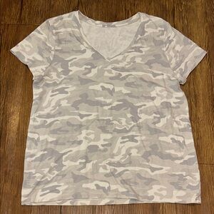 Gray Camouflage Favorite T Women's Gap Short Sleeve Top